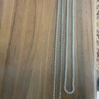 فروش دوعدد زنجیر نقره یکی دونهیزدی ویک طنابی