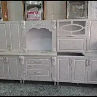 کابینت آشپزخانه ( 6متر) بدنه فلز گالوانیزه درب mdf