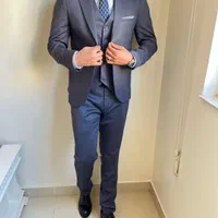 کت شلوارجلیقه آبی|لباس|تبریز, |دیوار