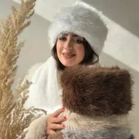 کلاه خز روسی با شالگردن