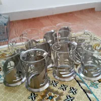 استکان دسته دار استیل