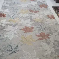 فرش ماشینی ترک طرح برسام ، نقش برگه برجسته