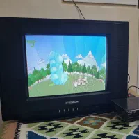 تلویزیون ۱۴ اینچ ایکس ویژن صفحه تخت سالم