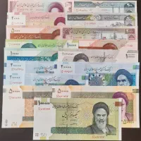 ست اسکناس از 10 تومنی مدرس تا 10 هزار تومانی