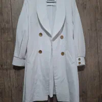 کت مانتو وکت شلوار سفید  مجلسی