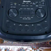 یک عدد اسپیکر با یه باند برقی و یک میکروفن بیسیم