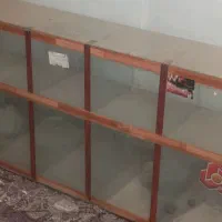 فروش  ویترین  دوطبقه شیشه ای جهت مغازه خوارباری