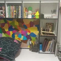 کتابخانه|کتابخانه، شلف، قفسه‌های دیواری|رشت, پیرکلاچای|دیوار