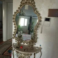 آئینه و شمعدون برنز اصل