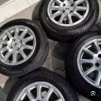 ۴عدد رینگ ۱۰پر سایز ۱۵ همراه با لاستیک|قطعات یدکی و لوازم جانبی|اردبیل, |دیوار