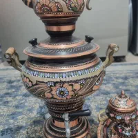 سماور مسی انتیک رنگ ثابت|کلکسیون اشیاء عتیقه|تهران, مشیریه|دیوار