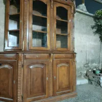 ویترین چوب گردو کلاسیک