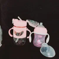 آب میوه خوری و قمقمه لیوان نی دار