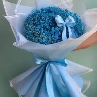 دسته گل روبانی