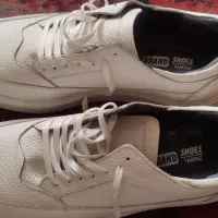 کفش ونس سفید تمام چرم تبریز