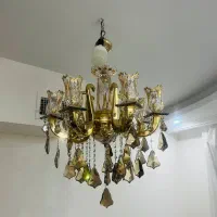 لوستر ۷ شاخه با دو عدد دیوار کوب