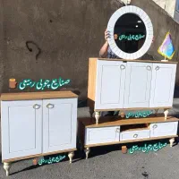 کنسول آینه حلقه ای|بوفه، ویترین، کنسول|تهران, شهرک ولیعصر شمالی|دیوار