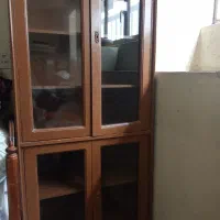 قفسه کتابخانه چوبی