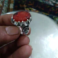 انگشترنقره کاردست یمنی وگارنت