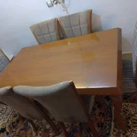 میز غذا خوری ۶نفره  کاملا سالم و نو|میز و صندلی غذاخوری|قم, شهرک قدس|دیوار