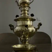 سماور زغالی طلایی