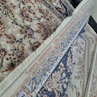 فرش۹متری ۱۲۰۰شانه اعلا/نخ ترک/کرم بژ /برند معتبر