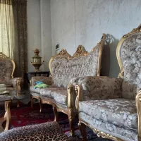 مبل سلطنتی ۹نفره|مبلمان خانگی و میز عسلی|میانه, |دیوار