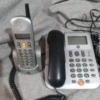 تلفن بیسیم به همراه تلفن ثابت