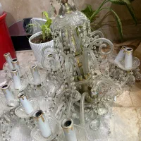 دو عدد لوستر سقفی کریستال RCR اصل  دهه ۷۰