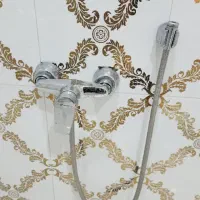 شیر توالت روکار شودر به همراه شیلنگ