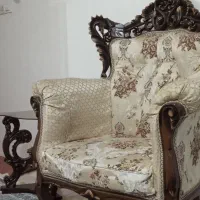 فروش مبل استیل ۹ نفره با میز ودوعدد عسلی