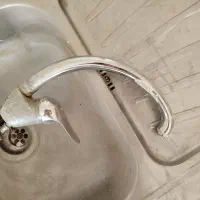 یک عدد سینک به همراه شیر استیل البرز|لوازم سرویس بهداشتی|مشهد, انقلاب|دیوار