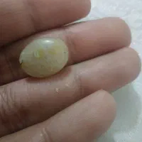 نگین بابا قوری زرد لامع مژه دار|جواهرات|بندر دیر, |دیوار