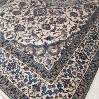 فرش نو دستبافت نایینی ابریشم و کرک دست بافت|فرش|لنجان, |دیوار