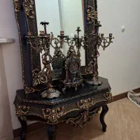 آینه وشمعدان وساعت|بوفه، ویترین، کنسول|اصفهان, سپاهان‌شهر|دیوار