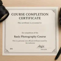 دوره آموزشی عکاسی با مدرک شخصی در صدرا