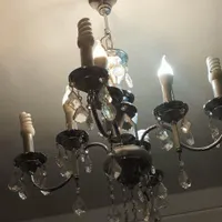 لوستر نقره ای رنگ|لوستر و چراغ آویز|اردبیل, |دیوار
