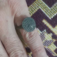 انگشتر هفت جوش که باخط عبری نوشته دارد|کلکسیون اشیاء عتیقه|گرگان, |دیوار