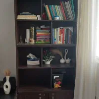 کتابخانه ام دی اف در حد نو|کتابخانه، شلف، قفسه‌های دیواری|تهران, ارجمندی راد|دیوار