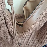 کیف بافت کرمی رافیا|کیف، کفش، کمربند|بندرعباس, |دیوار