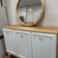 انواع ست آیینه و کنسول جاکفشی و میز تلویزیون|بوفه، ویترین، کنسول|رفسنجان, |دیوار