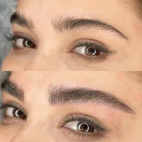میکروبلیدینگ ابرو. شید لب روسی