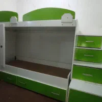 تخت دو طبقه کامل دست ساز ام دی اف|تخت و سرویس خواب|بندر ماهشهر, |دیوار