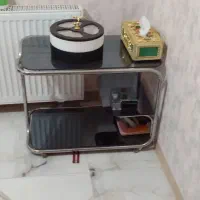 میزتیوی با دوعدد جلو مبلی فلزی