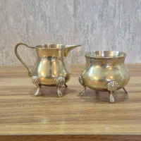 شکرریز و خامه ریز برنجی