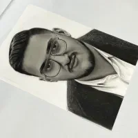 سفارش نقاشی چهره سیاهقلم