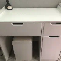 میز تحریر و صندلی سفید ایکیا