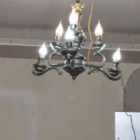 دو عدد لوستر استیل