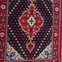 فرش مرینوس گل ابریشم