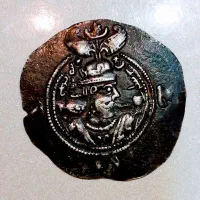 سکه نقره پادشاه خسرو پرویز ساسانی